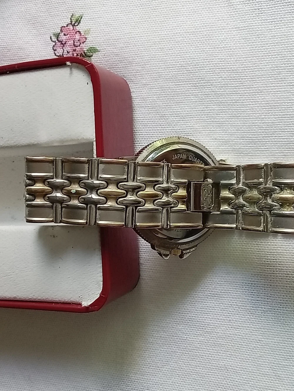 Paolo Designed by Paolo Gucci Two Tone Quartz Watch Vintage Silver Gold Tone